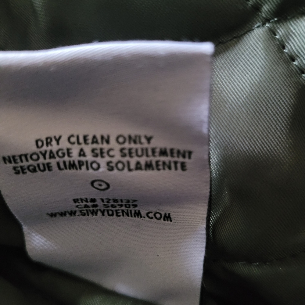 SIWY Army Green Bomber Jacket - Picture 15 of 16